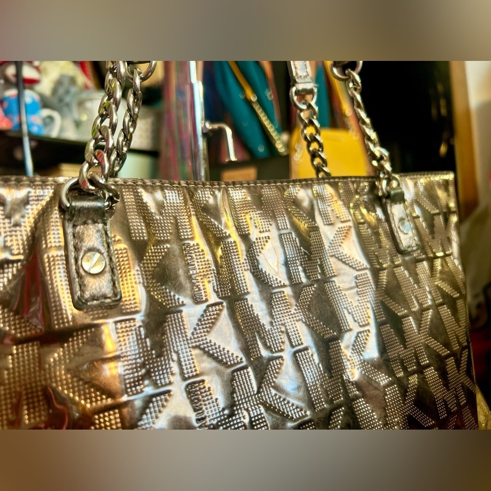 Michael Kors Jet Set Metallic Gold Tote Shoulder Bag​​